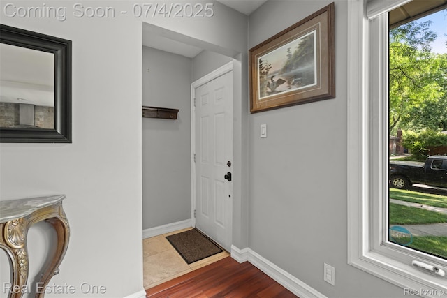 17022 Marguerite St, Beverly Hills, MI 48025 - foyer featuring baseboards and dark wood-style floors