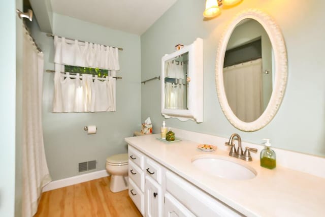 50983 Kiawah Trl, Mattawan, MI 49071 - bathroom featuring vanity, wood finished floors, and curtained shower