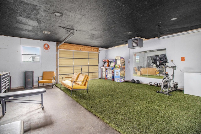 3265 Elmwood Beach Rd, Middleville, MI 49333 - garage featuring a heating unit