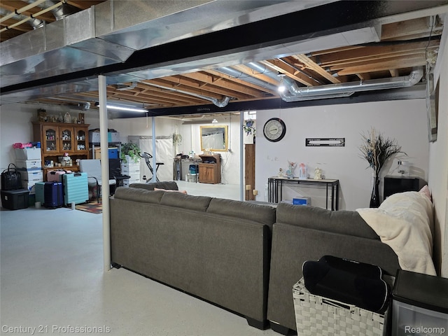 37329 Amhurst Dr Unit 23, Westland, MI 48185 - living area with finished concrete floors