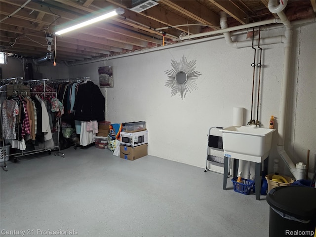 37329 Amhurst Dr Unit 23, Westland, MI 48185 - view of unfinished basement
