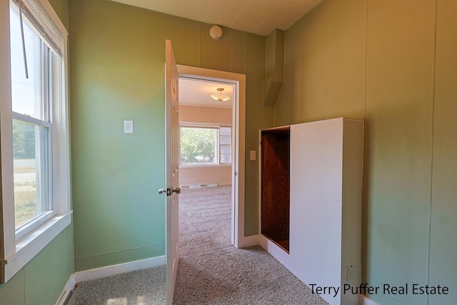 1966 Roilson St, Muskegon, MI 49441 - corridor featuring carpet flooring and baseboards