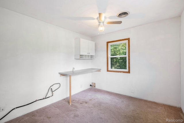 3596 Hunt Rd, Lapeer, MI 48446 - carpeted empty room with a ceiling fan