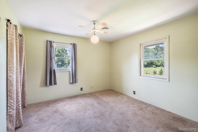 3596 Hunt Rd, Lapeer, MI 48446 - spare room with carpet and ceiling fan