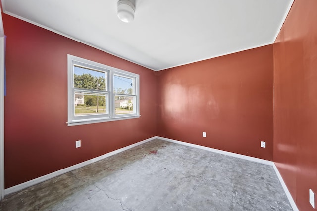 8020 Greenes Dr, Jackson, MI 49201 - empty room with baseboards and crown molding