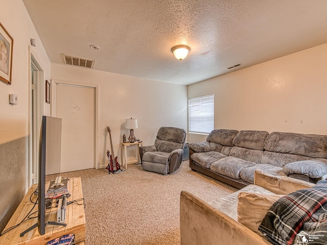 926 E Front St, Monroe, MI 48161 - carpeted living room with a textured ceiling