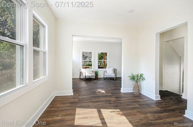 271 College St, Southfield, MI 48220 - hall with wood finished floors and baseboards