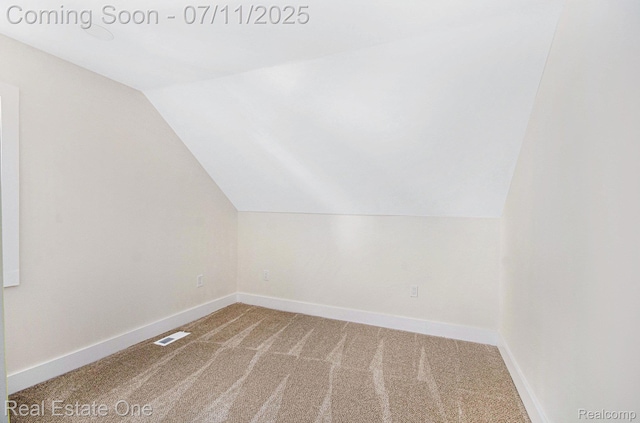 271 College St, Southfield, MI 48220 - additional living space with vaulted ceiling and carpet