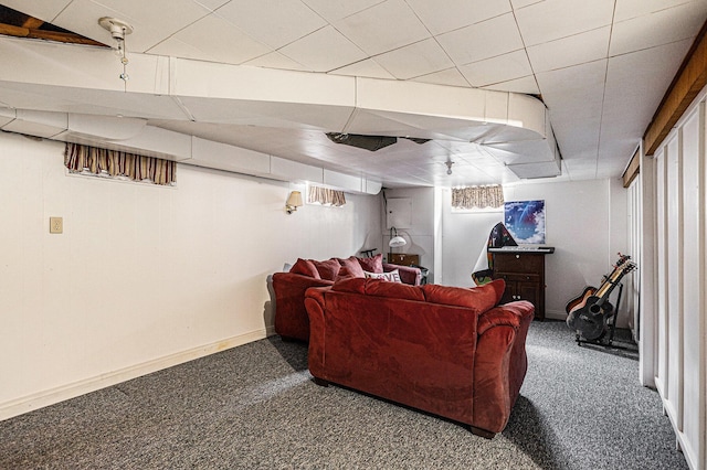1109 Goguac St W, Battle Creek, MI 49015 - living area featuring carpet floors