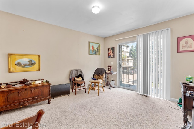 22145 W Village Dr, Dearborn, MI 48124 - sitting room featuring carpet and baseboards
