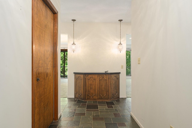 45745 County Road 652, Mattawan, MI 49071 - corridor with stone tile floors and baseboards