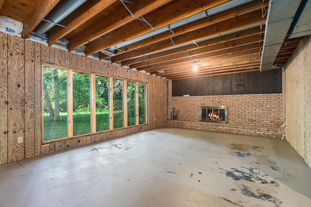 45745 County Road 652, Mattawan, MI 49071 - basement with a fireplace