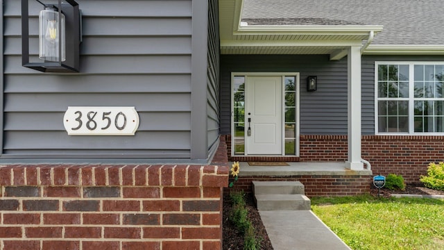 3850 Diuble Rd, Ann Arbor, MI 48103 - entrance to property with brick siding and a porch