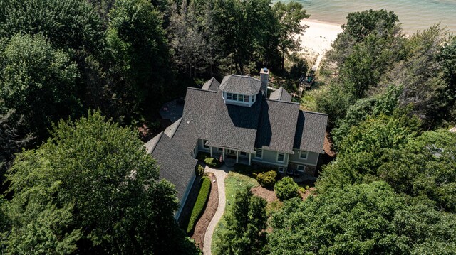 4569 N Ridge Rd, Mears, MI 49436 - aerial view of property and surrounding area featuring unending shoreline