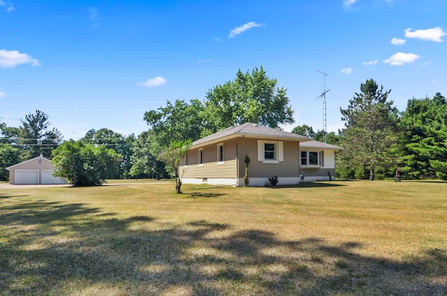 3914 135th Ave, Hersey, MI 49639 - view of home's exterior with a garage and a yard