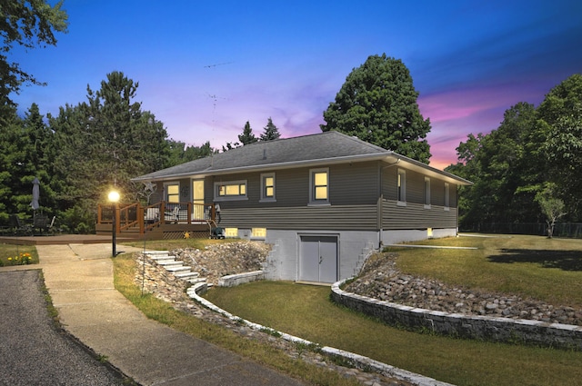 3914 135th Ave, Hersey, MI 49639 - rear view of property featuring a deck and a yard