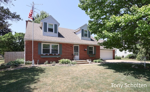 8179 Mellowwood Dr, Jenison, MI 49428 - cape cod home with brick siding, a shingled roof, and driveway