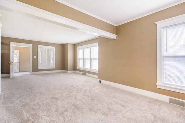 240 Stillwell Ave, Michigan Center, MI 49254 - unfurnished room featuring carpet and crown molding