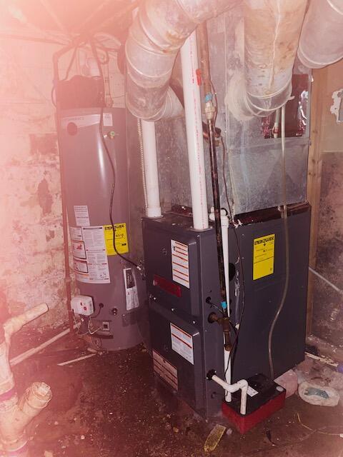 2955 Ewald Cir, Detroit, MI 48238 - utilities featuring water heater and heating unit