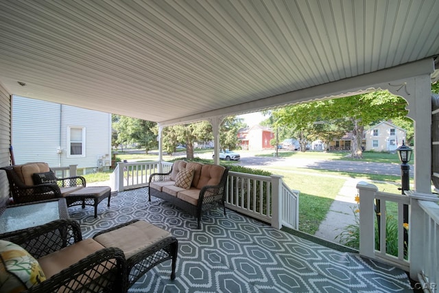 216 Budlong St, Adrian, MI 49221 - view of patio / terrace with an outdoor hangout area