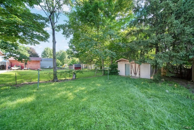 216 Budlong St, Adrian, MI 49221 - view of yard with a storage unit
