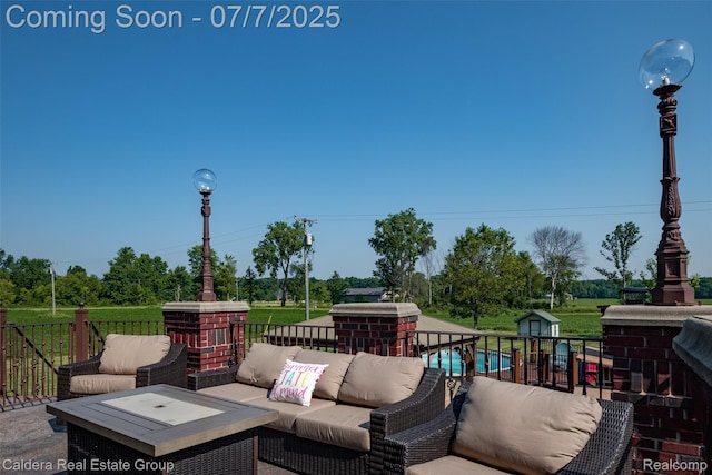 15946 Tubspring Rd, Allenton, MI 48002 - view of patio / terrace featuring an outdoor hangout area