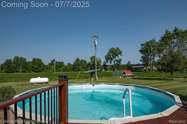 15946 Tubspring Rd, Allenton, MI 48002 - swimming pool featuring a yard