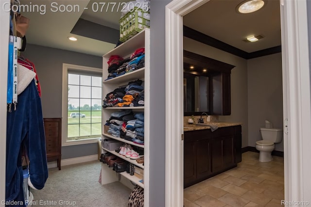 15946 Tubspring Rd, Allenton, MI 48002 - spacious closet featuring a sink