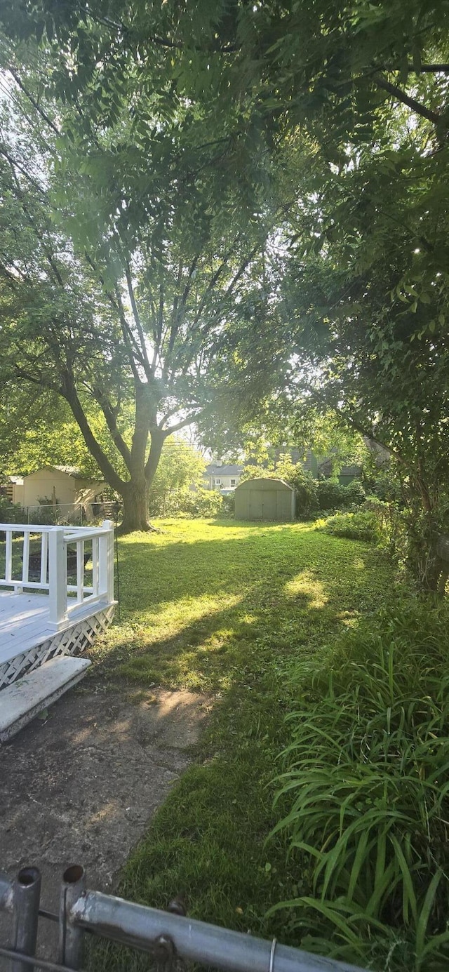 19969 Poinciana, Redford, MI 48240 - view of yard featuring a shed