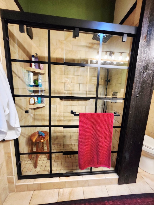 241 Dale St, Grayling, MI 49738 - full bathroom featuring toilet and a tile shower