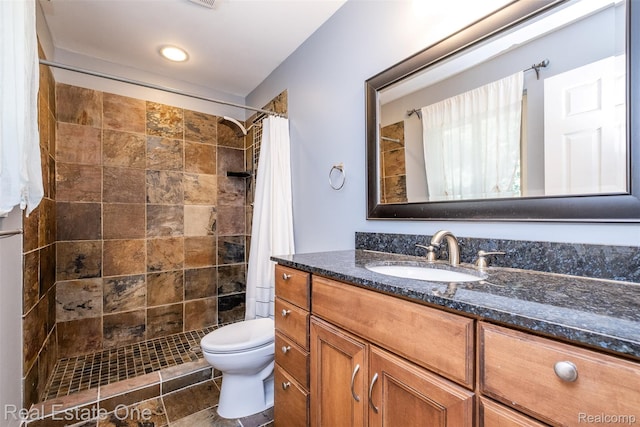 4079 Cumberland Ct, Commerce Twp, MI 48390 - bathroom featuring vanity and a tile shower