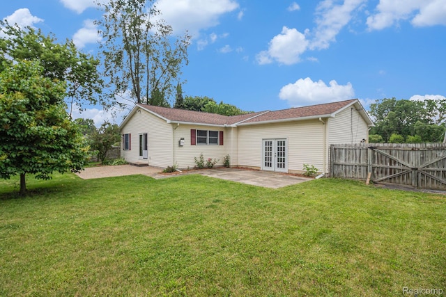 5511 Wakefield Rd, Grand Blanc, MI 48439 - rear view of house featuring french doors and a patio