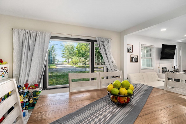 2559 Miner Ave, Muskegon, MI 49441 - rec room with wood finished floors and recessed lighting