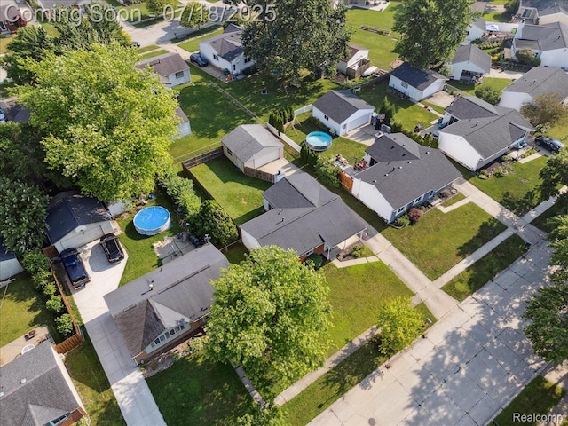 321 Harvard Ave, South Lyon, MI 48178 - aerial view of property and surrounding area with nearby suburban area
