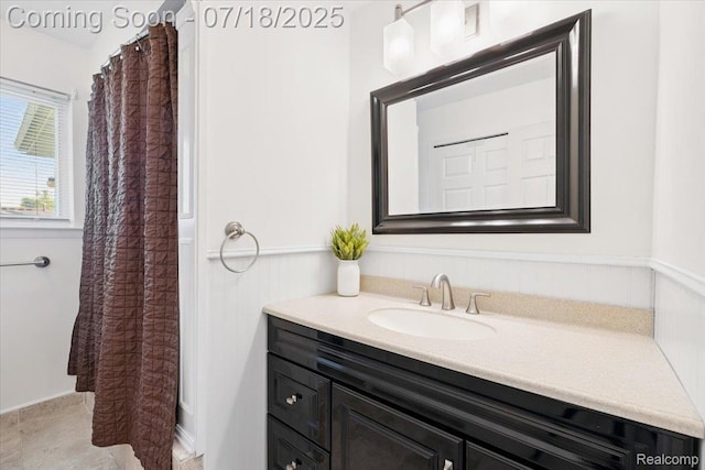 321 Harvard Ave, South Lyon, MI 48178 - full bathroom featuring vanity and a shower with shower curtain