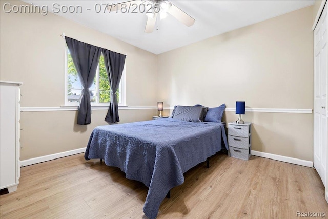 321 Harvard Ave, South Lyon, MI 48178 - bedroom featuring wood finished floors and a ceiling fan