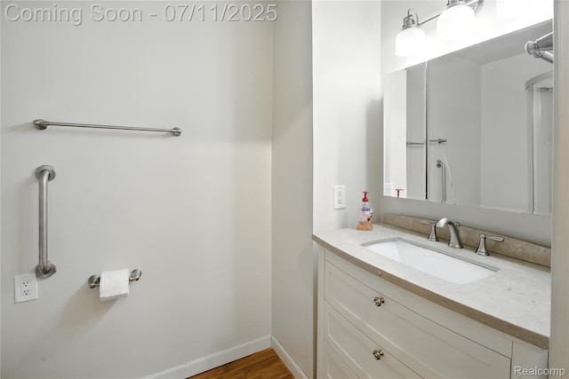 420 Wellsboro St, Walled Lake, MI 48390 - bathroom featuring vanity and baseboards