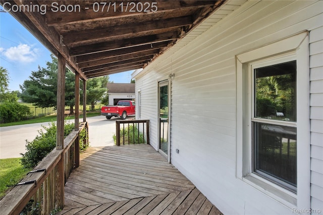 420 Wellsboro St, Walled Lake, MI 48390 - view of deck