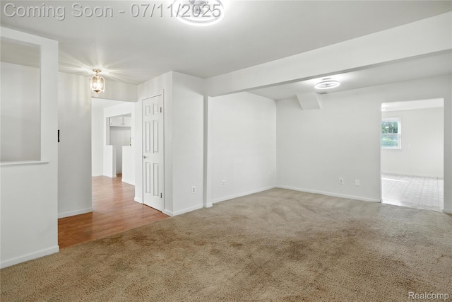 420 Wellsboro St, Walled Lake, MI 48390 - carpeted empty room with baseboards