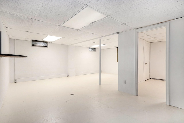 14814 Stone Jug Rd, Battle Creek, MI 49015 - finished basement with a drop ceiling