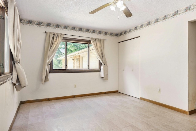 8257 S 2nd St, Michigan, MI 49071 - empty room with a textured ceiling and ceiling fan