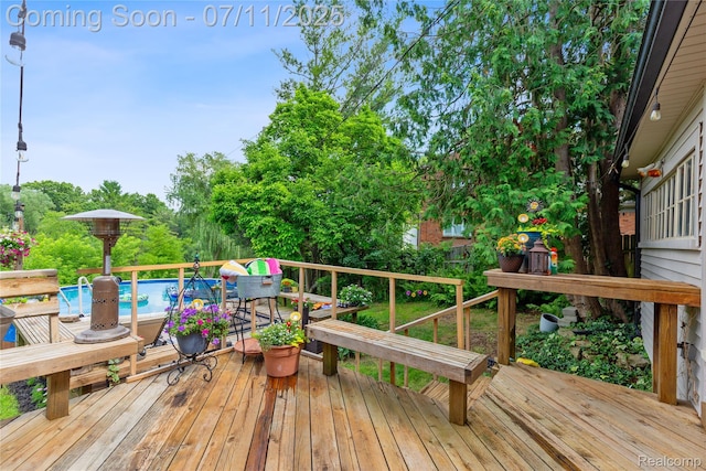 1300 N Livernois Rd, Rochester Hills, MI 48306 - deck with an outdoor pool