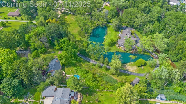 1300 N Livernois Rd, Rochester Hills, MI 48306 - aerial view of property's location featuring a large body of water