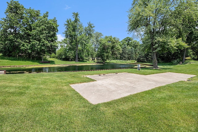 9991 Kaiser Rd, Saline, MI 48176 - view of green lawn with a water view