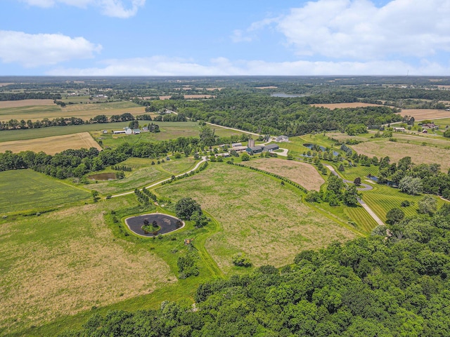 9991 Kaiser Rd, Saline, MI 48176 - aerial view of sparsely populated area featuring abundant farmland