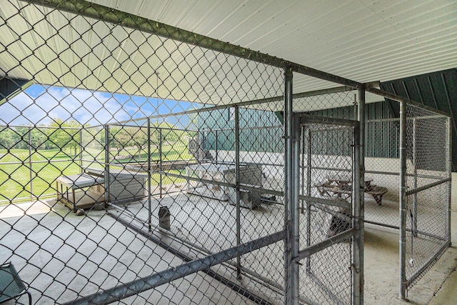 9991 Kaiser Rd, Saline, MI 48176 - storage area featuring an exterior structure