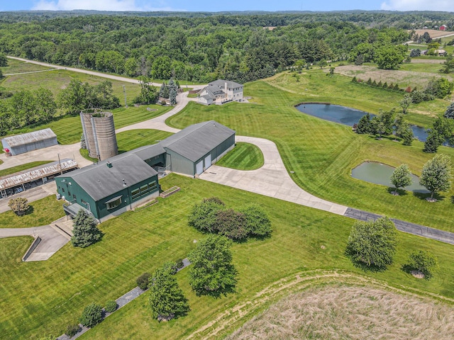 9991 Kaiser Rd, Saline, MI 48176 - bird's eye view of a large body of water and a forest
