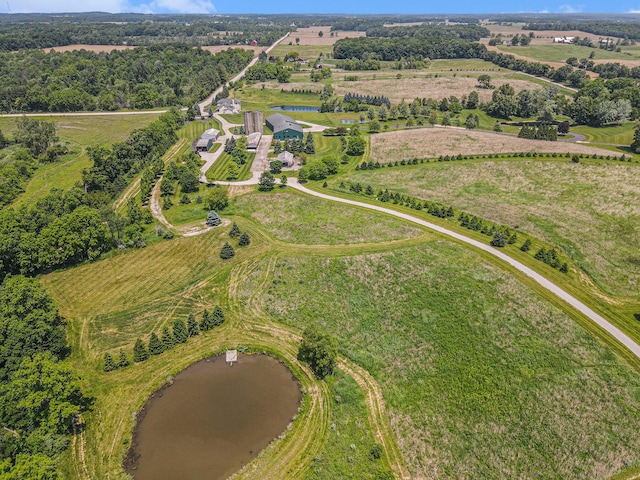 9991 Kaiser Rd, Saline, MI 48176 - aerial overview of property's location featuring a nearby body of water and rural landscape