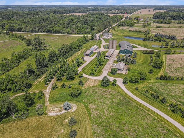 9991 Kaiser Rd, Saline, MI 48176 - aerial overview of property's location featuring a nearby body of water and rural landscape