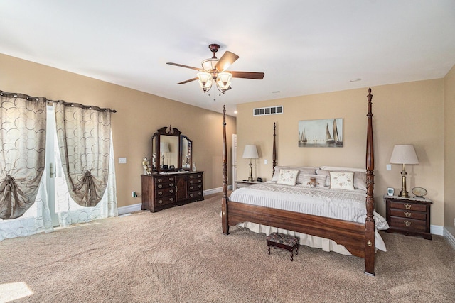 9991 Kaiser Rd, Saline, MI 48176 - bedroom featuring carpet floors and a ceiling fan